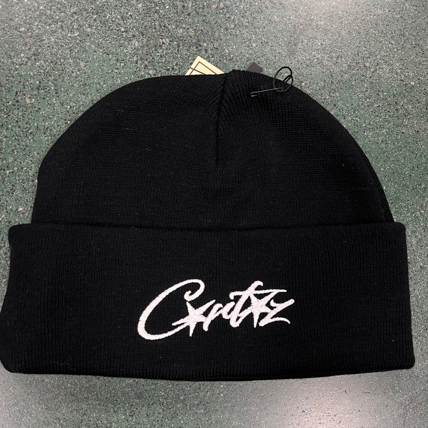 CORTEIZ BLACK/WHITE BASIC BEANIE