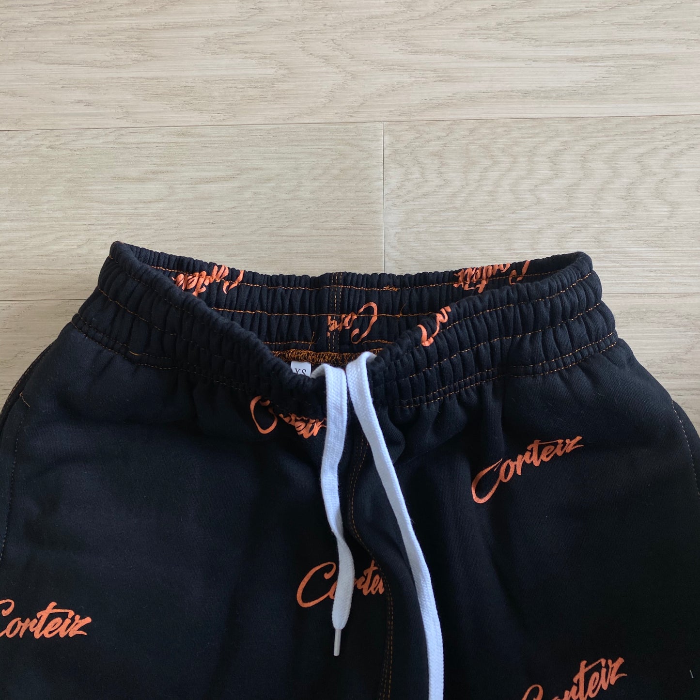 CORTEIZ BLACK/ORANGE JOGGERS