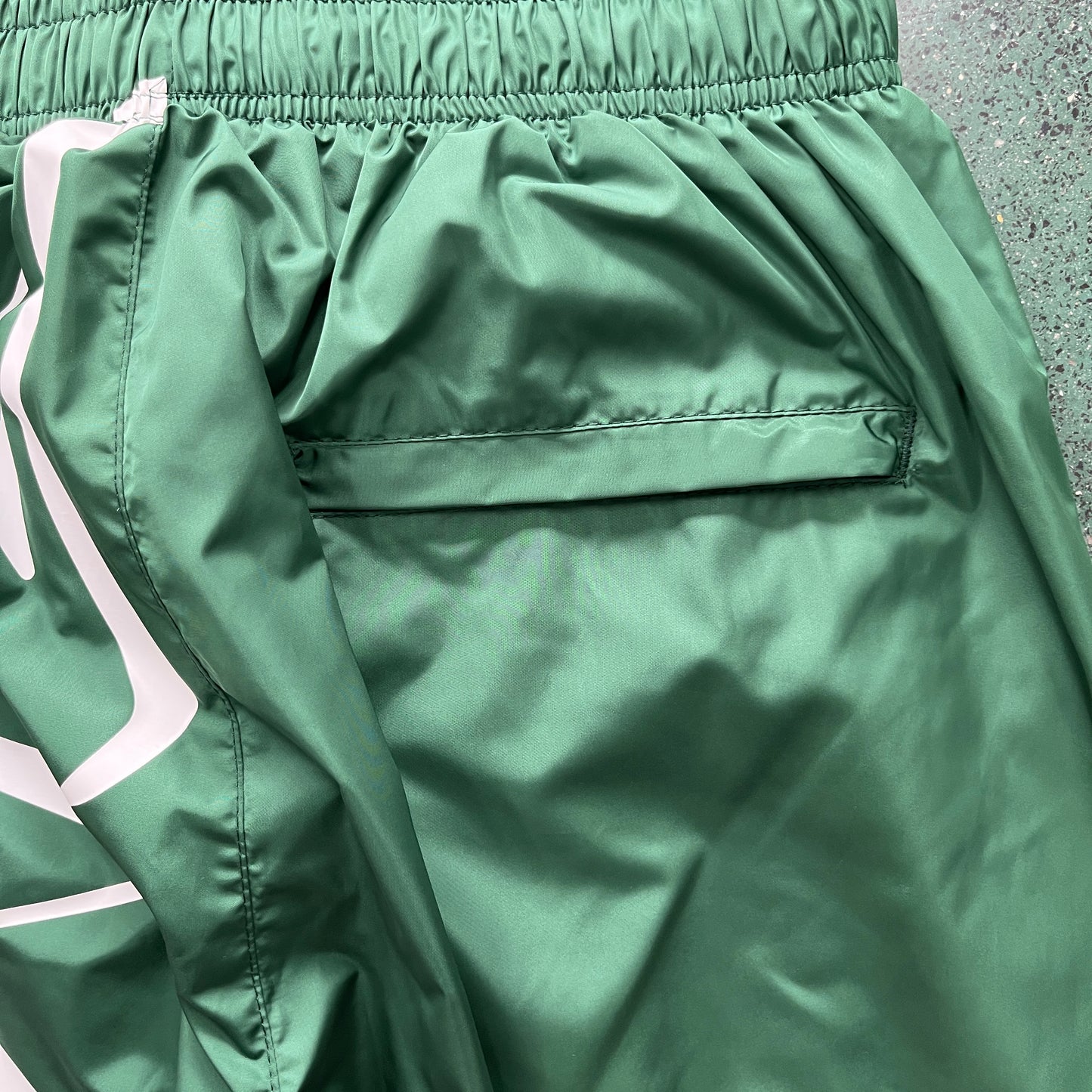 CORTEIZ GREEN NYLON JOGGERS