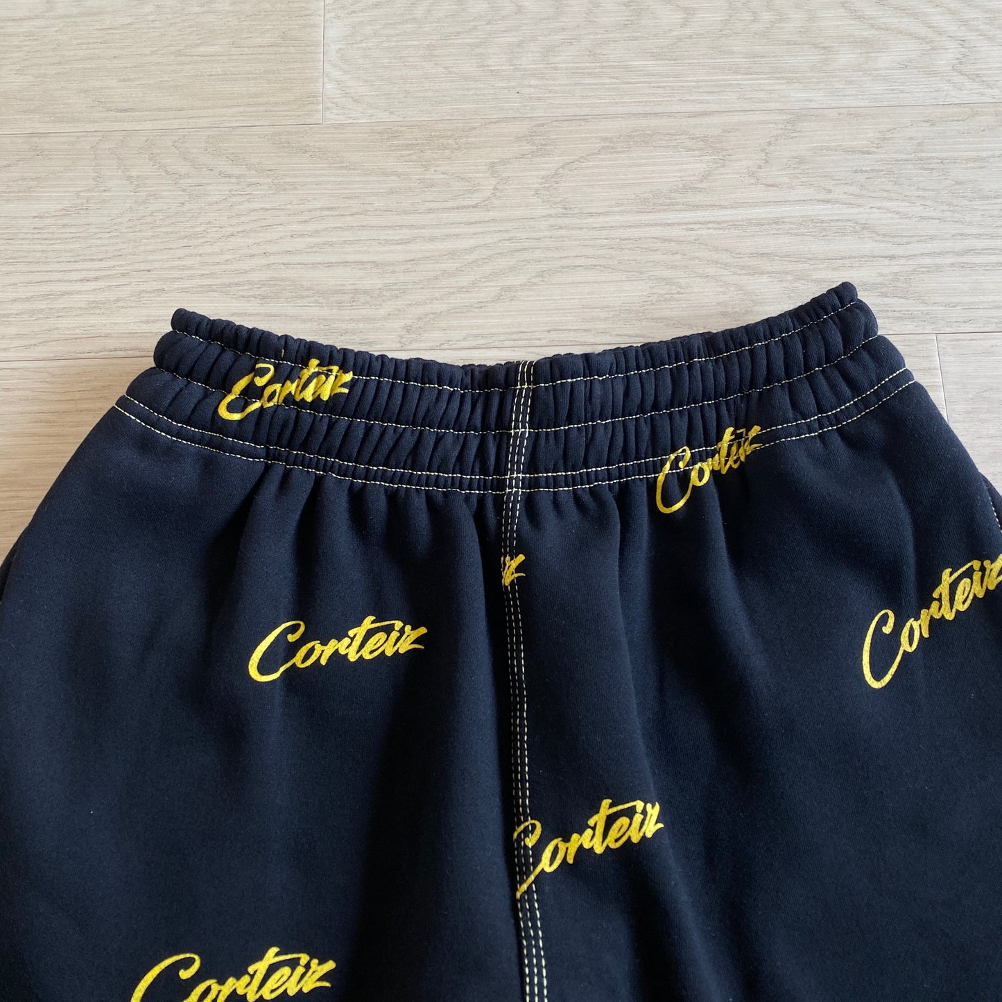 CORTEIZ BLACK/YELLOW JOGGERS
