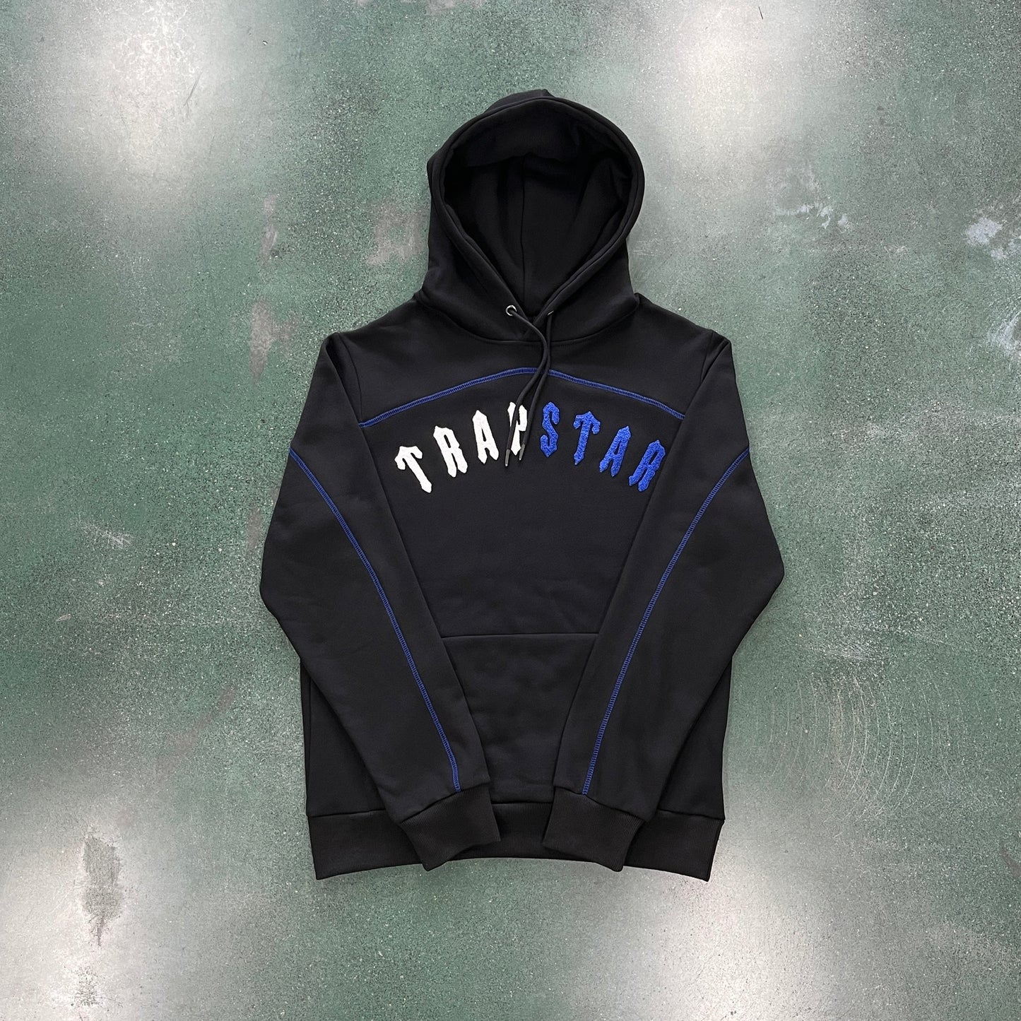 TRAPSTAR BLACK/BLUE TRACKSUIT 2.0