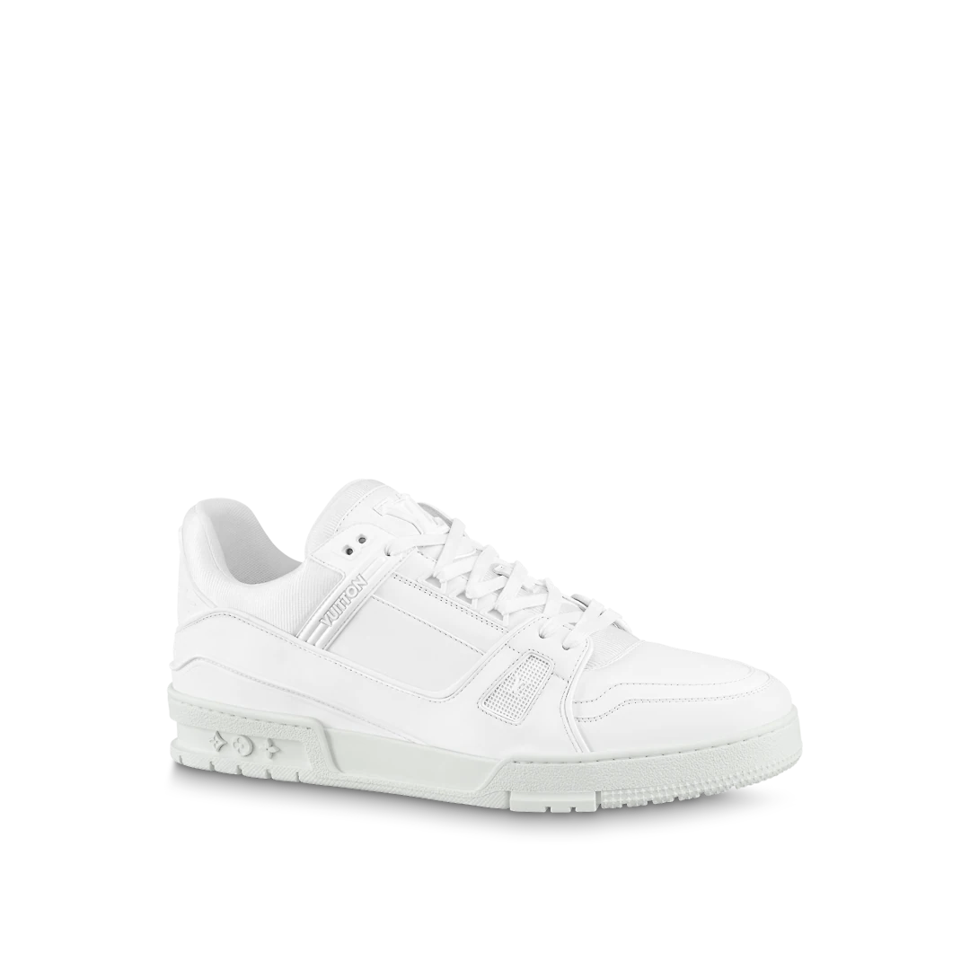 SNEAKER LV TRAINER TRIPLE WHITE