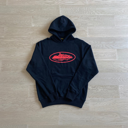 CORTEIZ ALCATRAZ BLACK/RED HOODIE 1.0