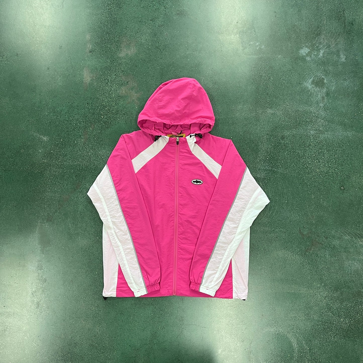 CORTEIZ PINK NYLON HOODIE