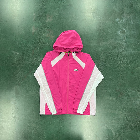 CORTEIZ PINK NYLON HOODIE