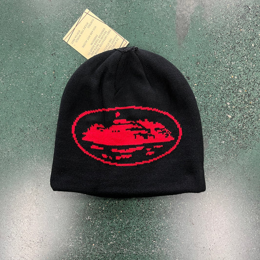 CORTEIZ ALCATRAZ BLACK/RED BEANIE