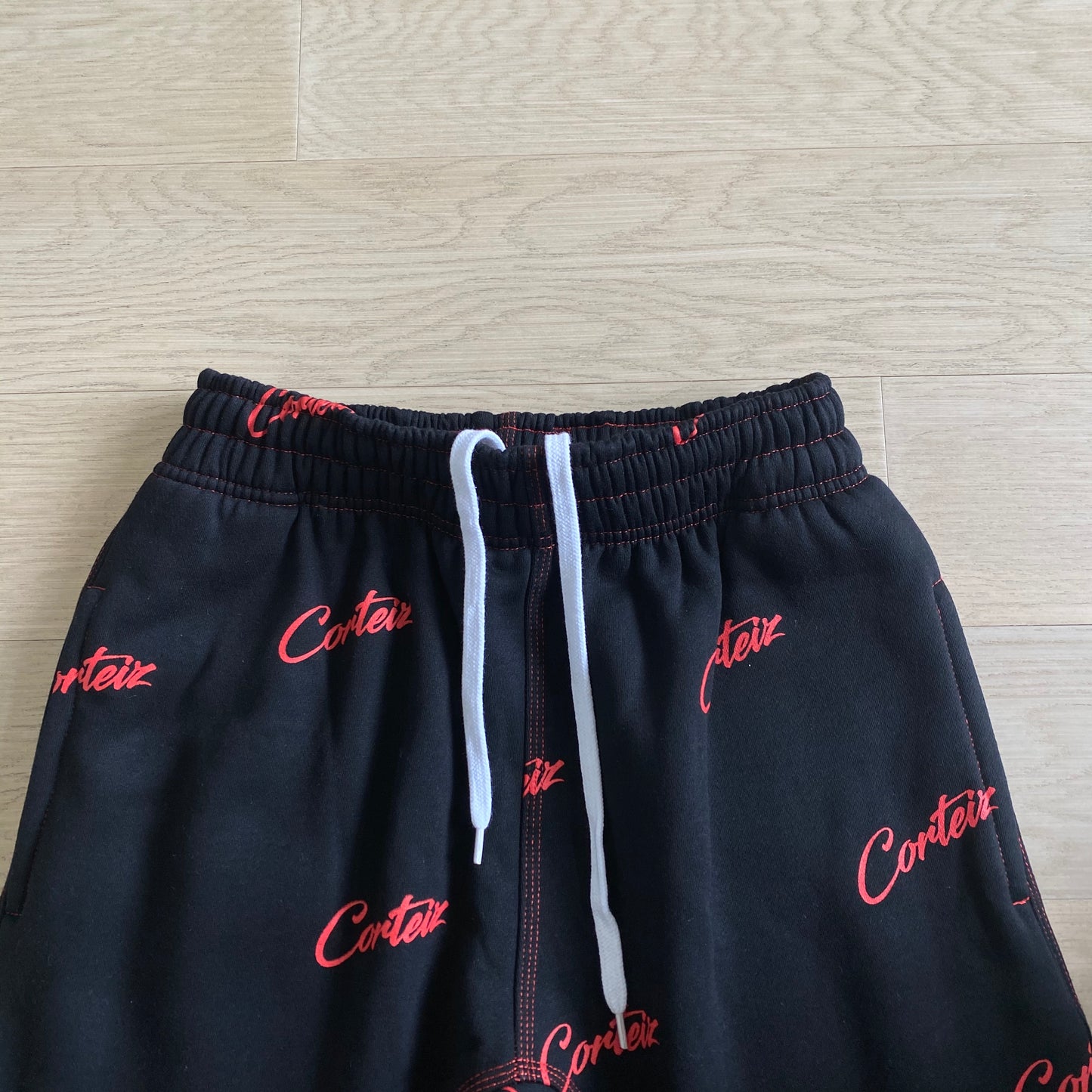 CORTEIZ BLACK/RED JOGGERS