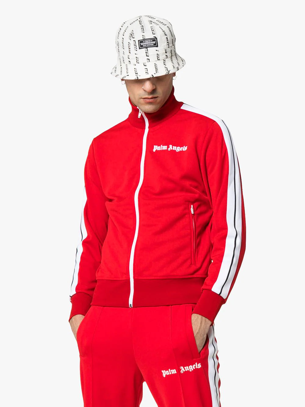 PALM ANGELS RED HOODIE