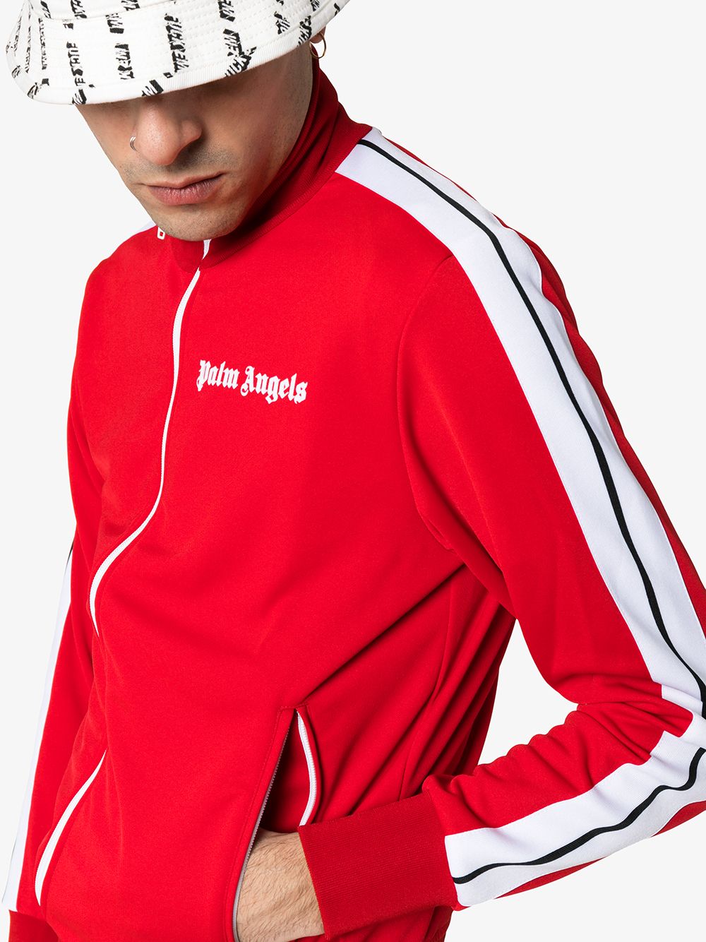 PALM ANGELS RED HOODIE