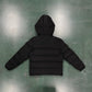 TRAPSTAR HOODED PUFFER - TRIPLE BLACK