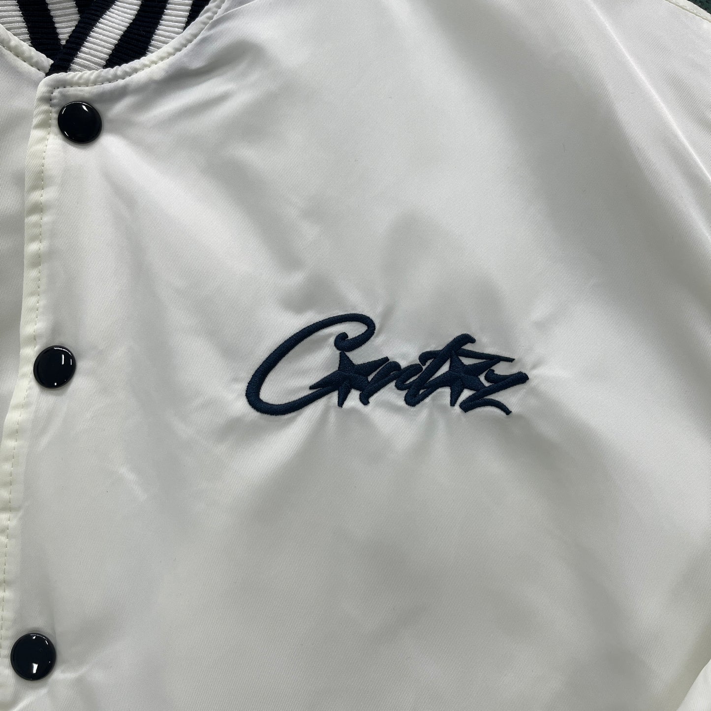 CORTEIZ STADIUM WHITE VARSITY JACKET