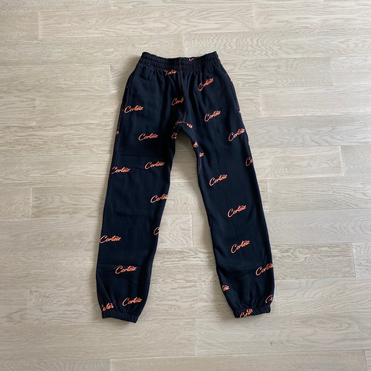 CORTEIZ BLACK/ORANGE JOGGERS