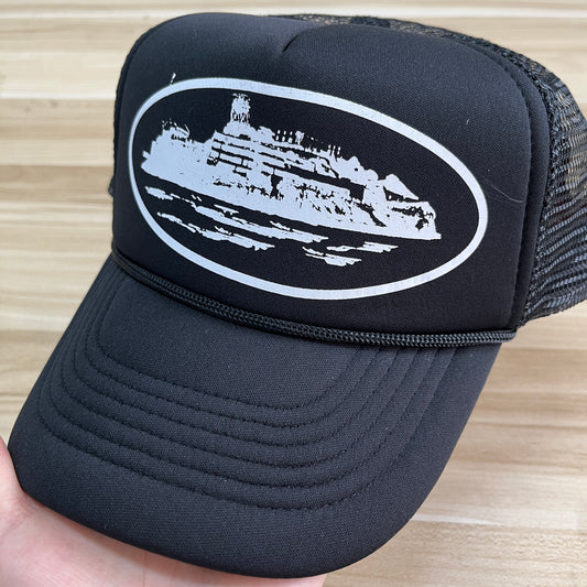 CORTEIZ ALCATRAZ BLACK/WHITE CAP