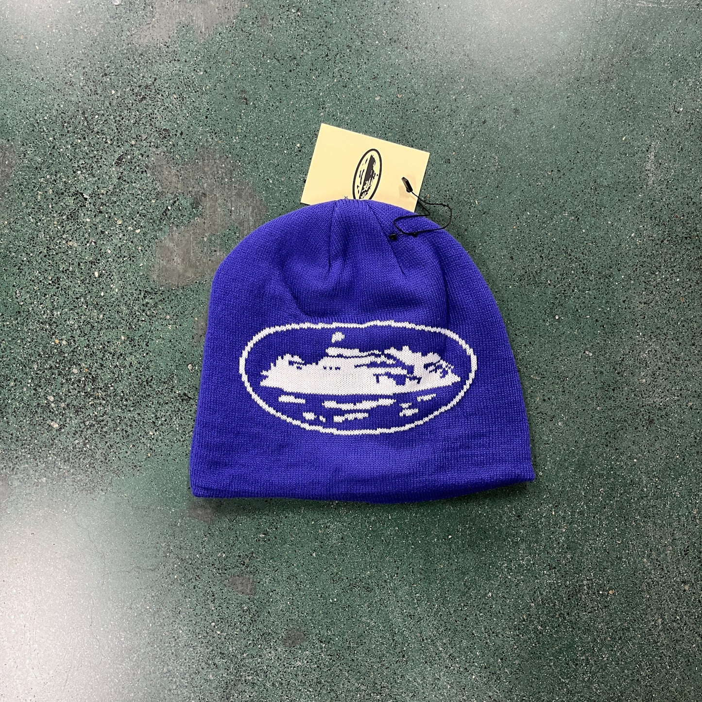 CORTEIZ ALCATRAZ BLUE BEANIE