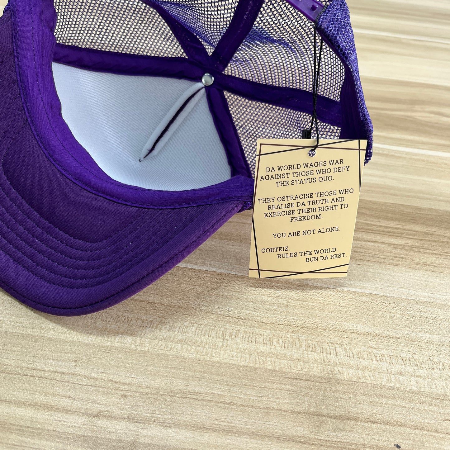 CORTEIZ ALCATRAZ PURPLE/WHITE CAP