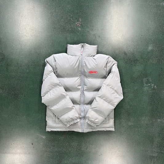 JACKET LIGHT GREY/RED 2.0