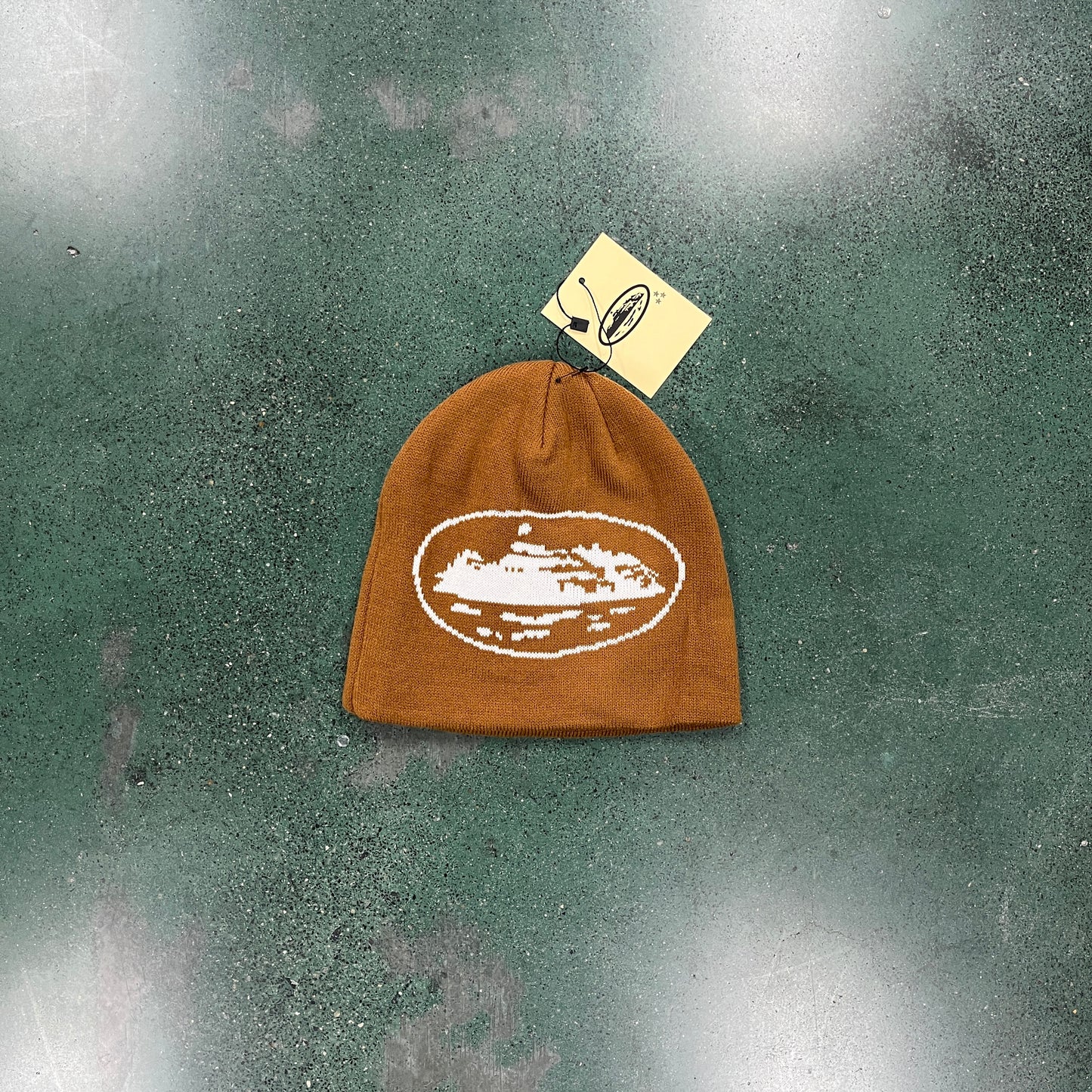 CORTEIZ ALCATRAZ BROWN BEANIE