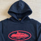 CORTEIZ ALCATRAZ BLACK/RED HOODIE 1.0