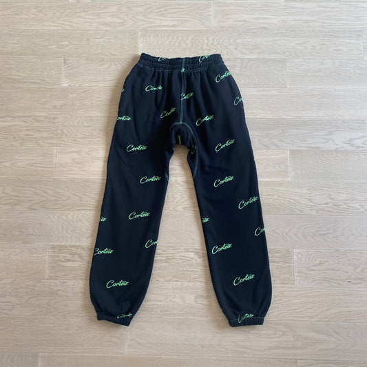 CORTEIZ BLACK/GREEN JOGGERS