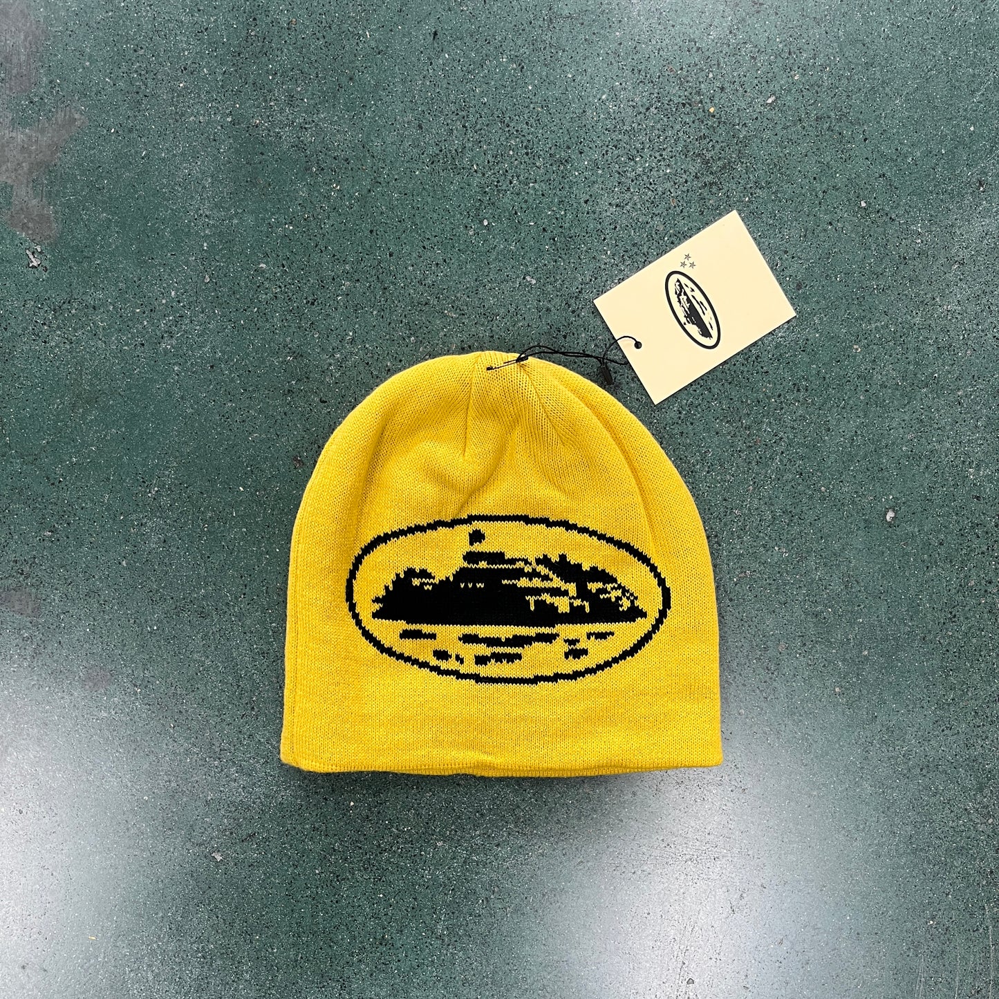 CORTEIZ ALCATRAZ YELLOW BEANIE