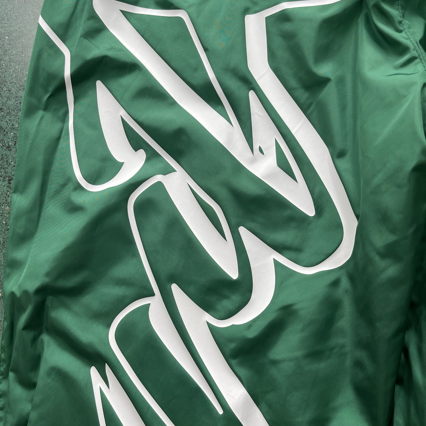 CORTEIZ GREEN NYLON JOGGERS