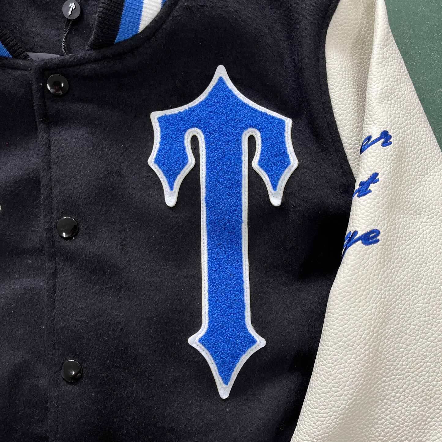 HYPERDRIVE T CHENILLE VARSITY JACKET - BLUE TIGER