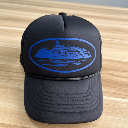 CORTEIZ ALCATRAZ BLACK/BLUE CAP