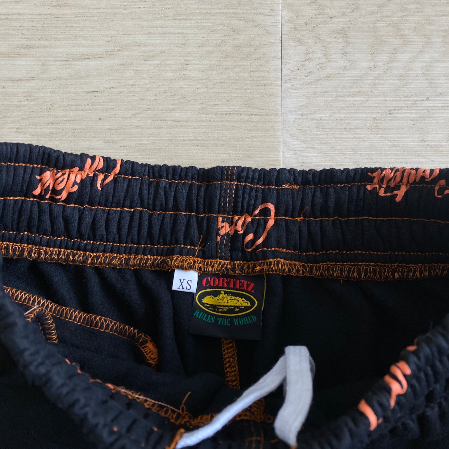 CORTEIZ BLACK/ORANGE JOGGERS
