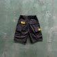 CORTEIZ ALL BLACK CARGO SHORTS