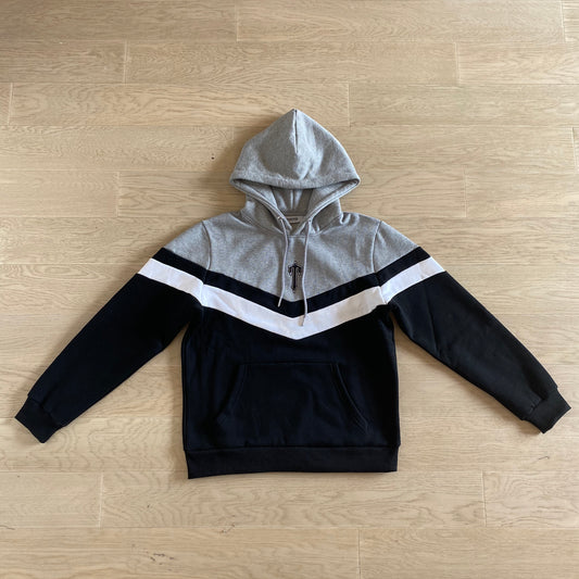 TRAPSTAR V-STRIPE BLACK/GREY TRACKSUIT 3.0