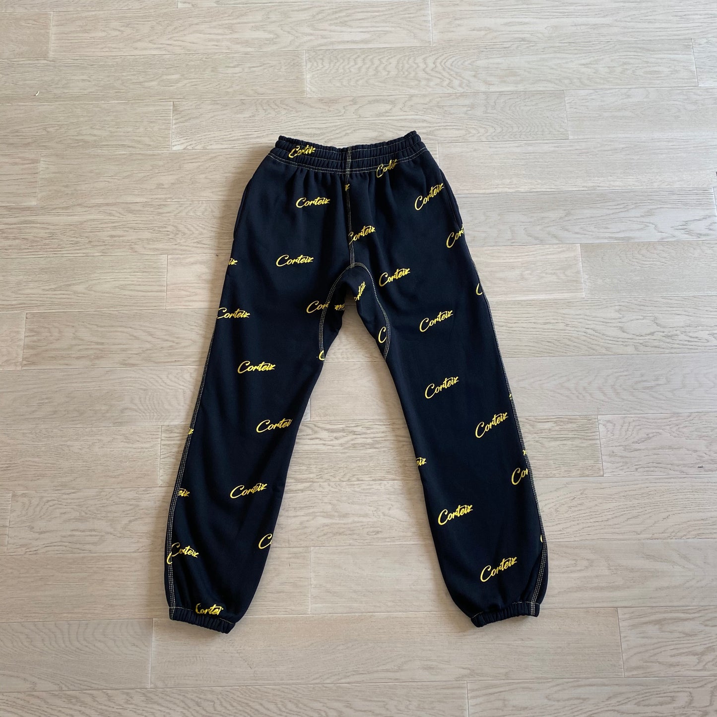 CORTEIZ BLACK/YELLOW JOGGERS