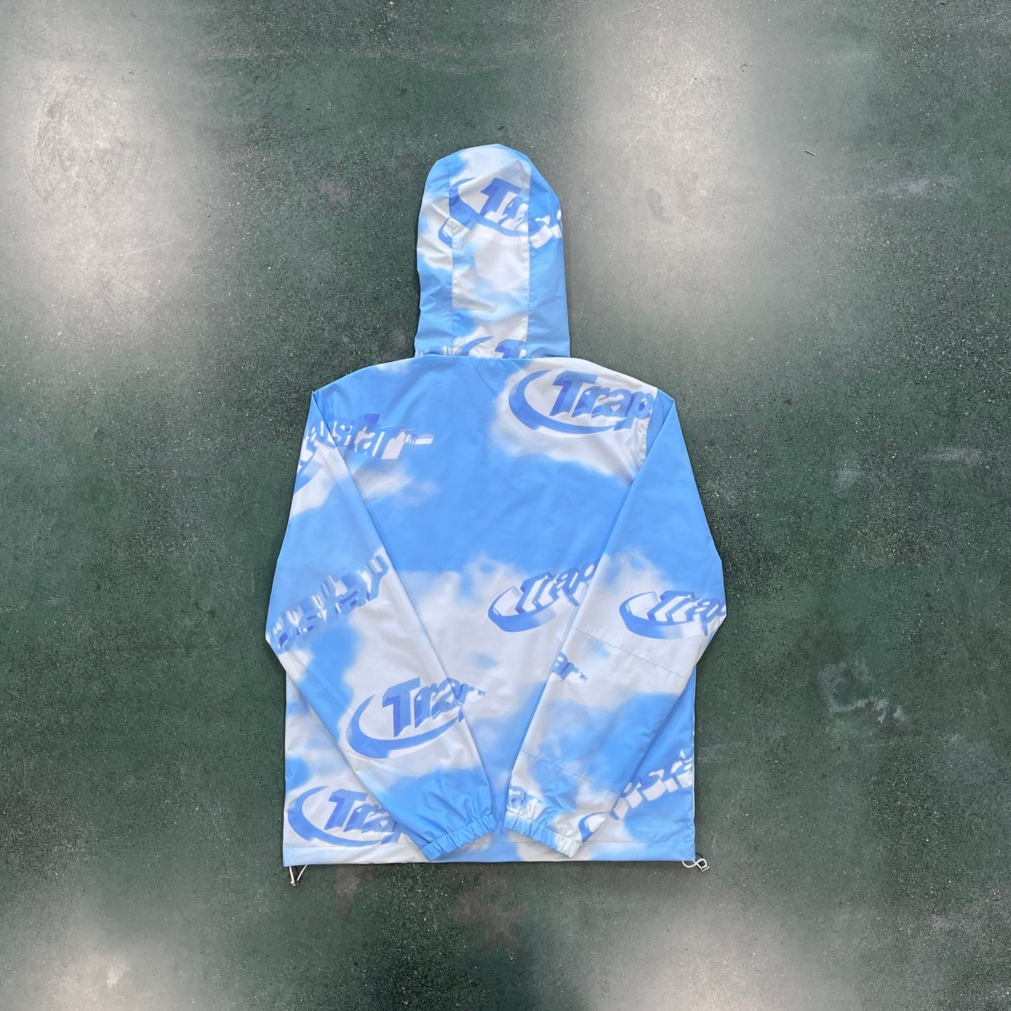 HYPERDRIVE ZIP TRACK TOP - CLOUD WINDBREAKER