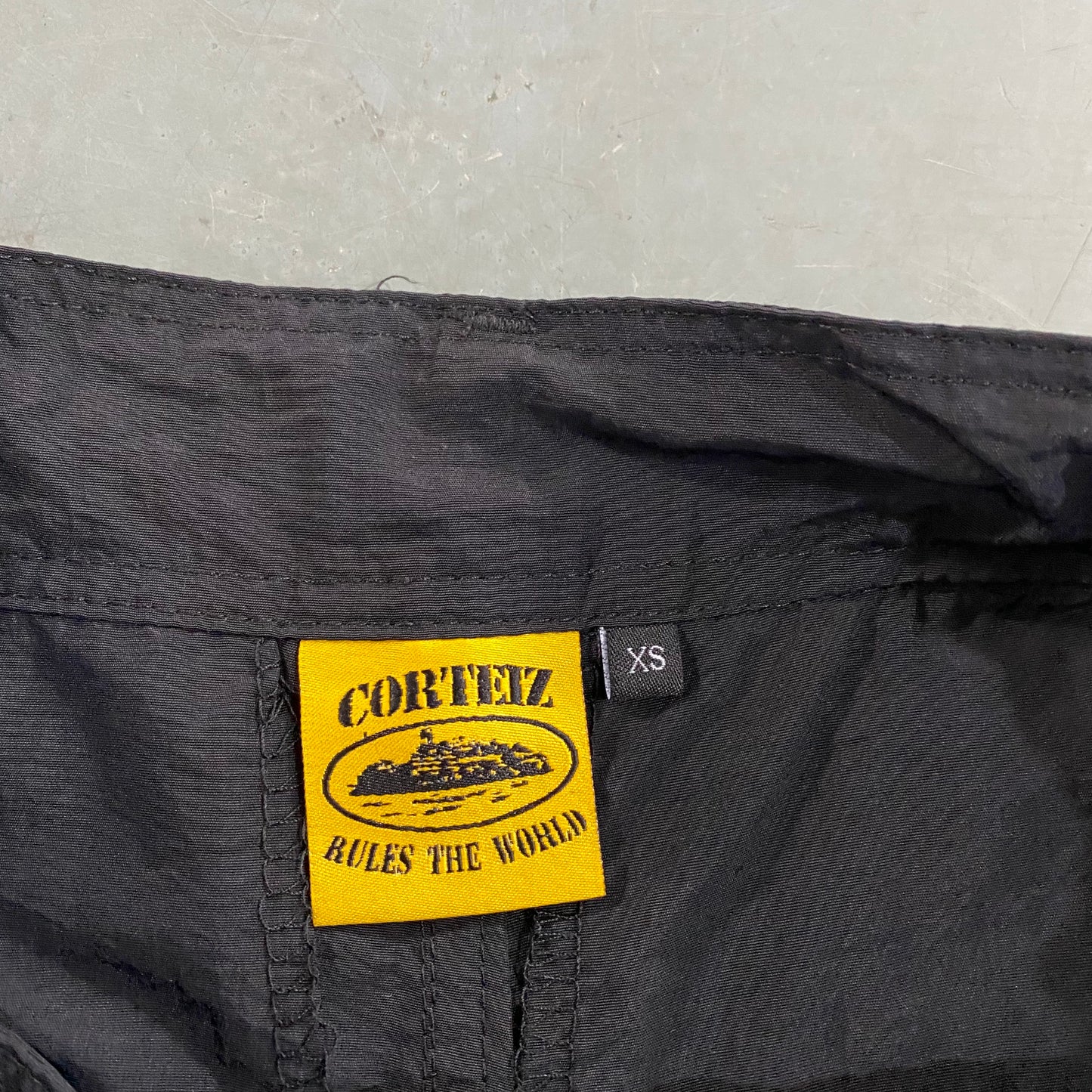 CORTEIZ BLACK/WHITE NYLON SHORTS