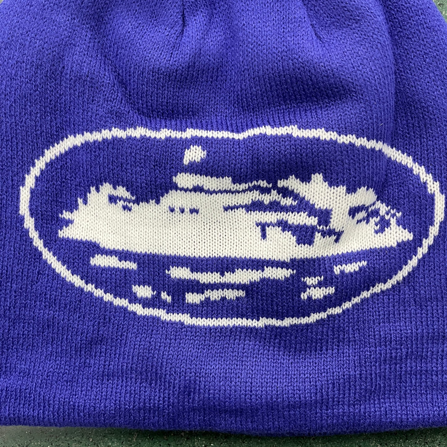 CORTEIZ ALCATRAZ BLUE BEANIE