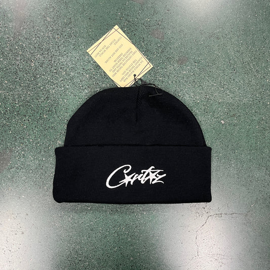 CORTEIZ BLACK/WHITE BASIC BEANIE