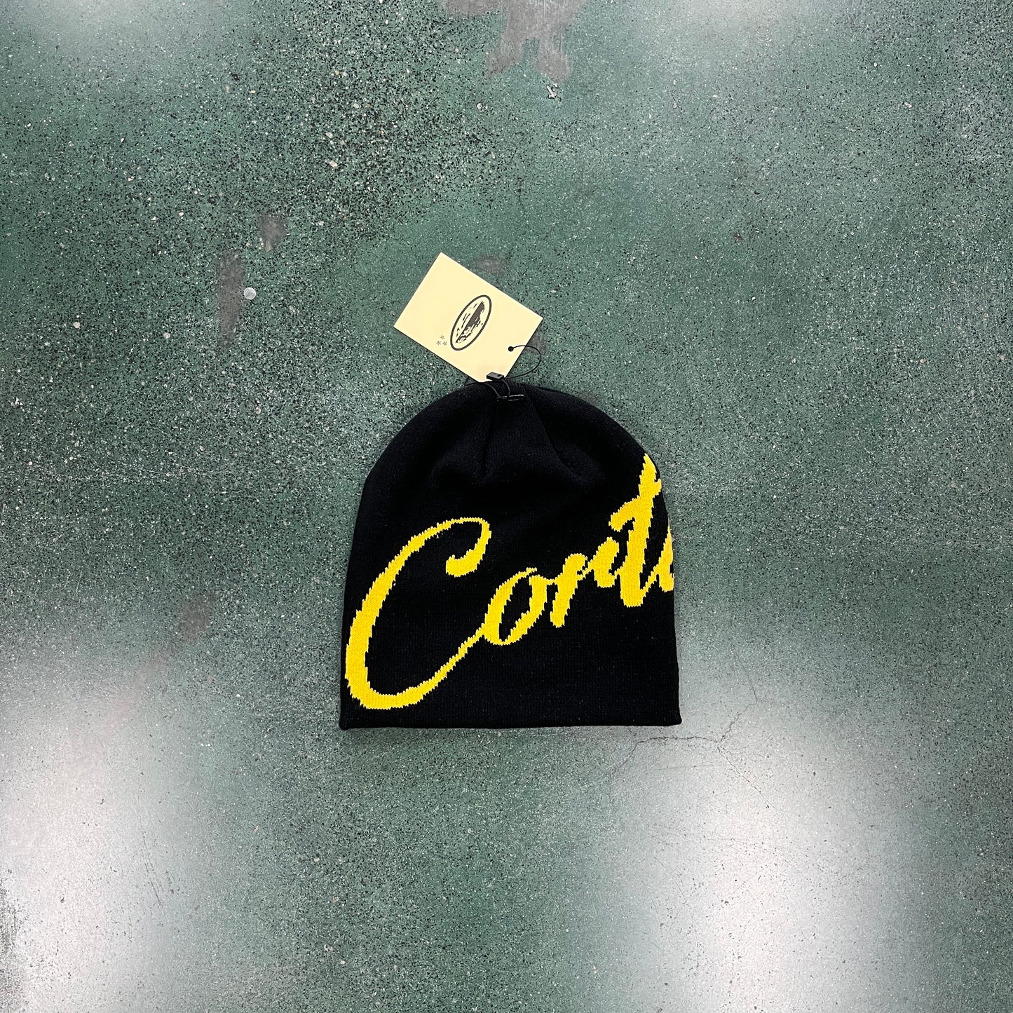 CORTEIZ BLACK/YELLOW BEANIE