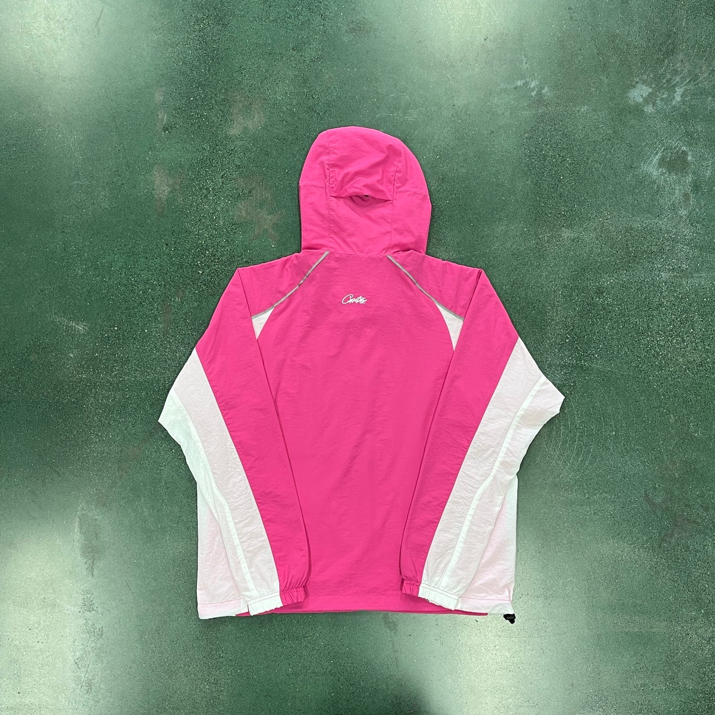 CORTEIZ PINK NYLON HOODIE