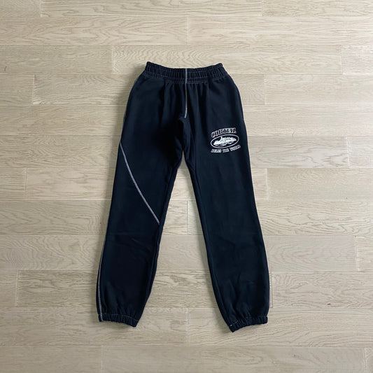 CORTEIZ ALCATRAZ BLACK/WHITE JOGGERS