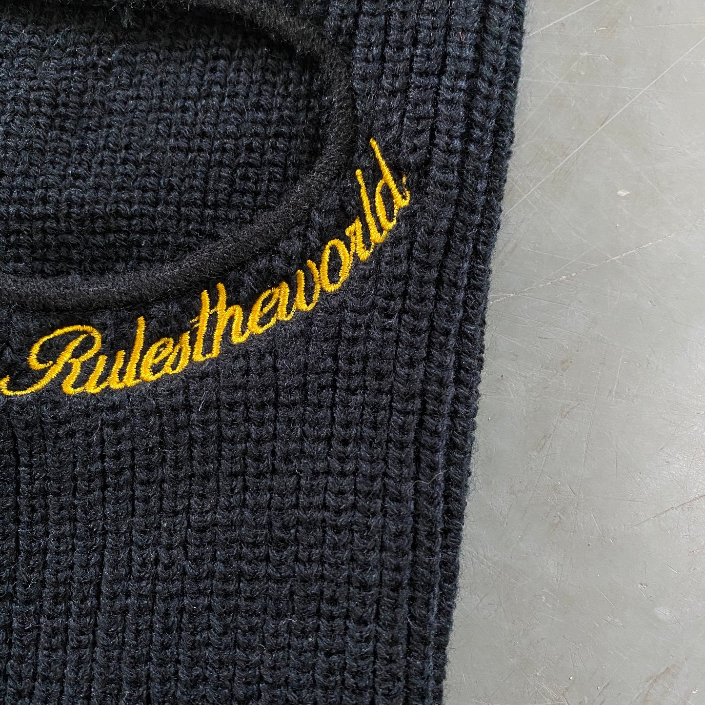CORTEIZ BLACK/YELLOW BALACLAVA