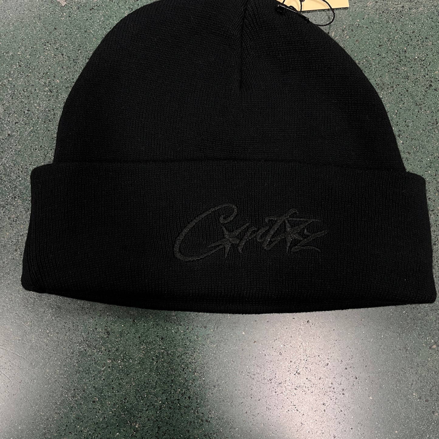 CORTEIZ ALL BLACK BASIC BEANIE
