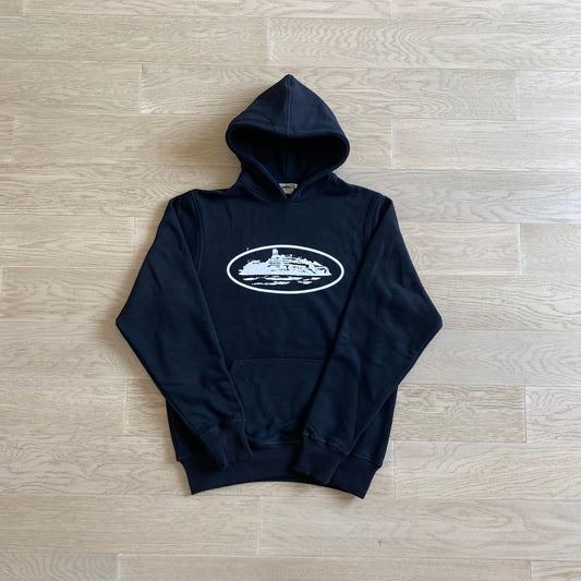 CORTEIZ ALCATRAZ BLACK/WHITE HOODIE 1.0