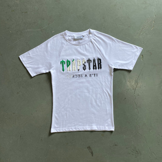 CHENILLE TRAPSTAR BLACK/GREEN T-SHIRT