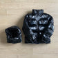 SHINY TRAPSTAR PUFFER- BLACK 2.0
