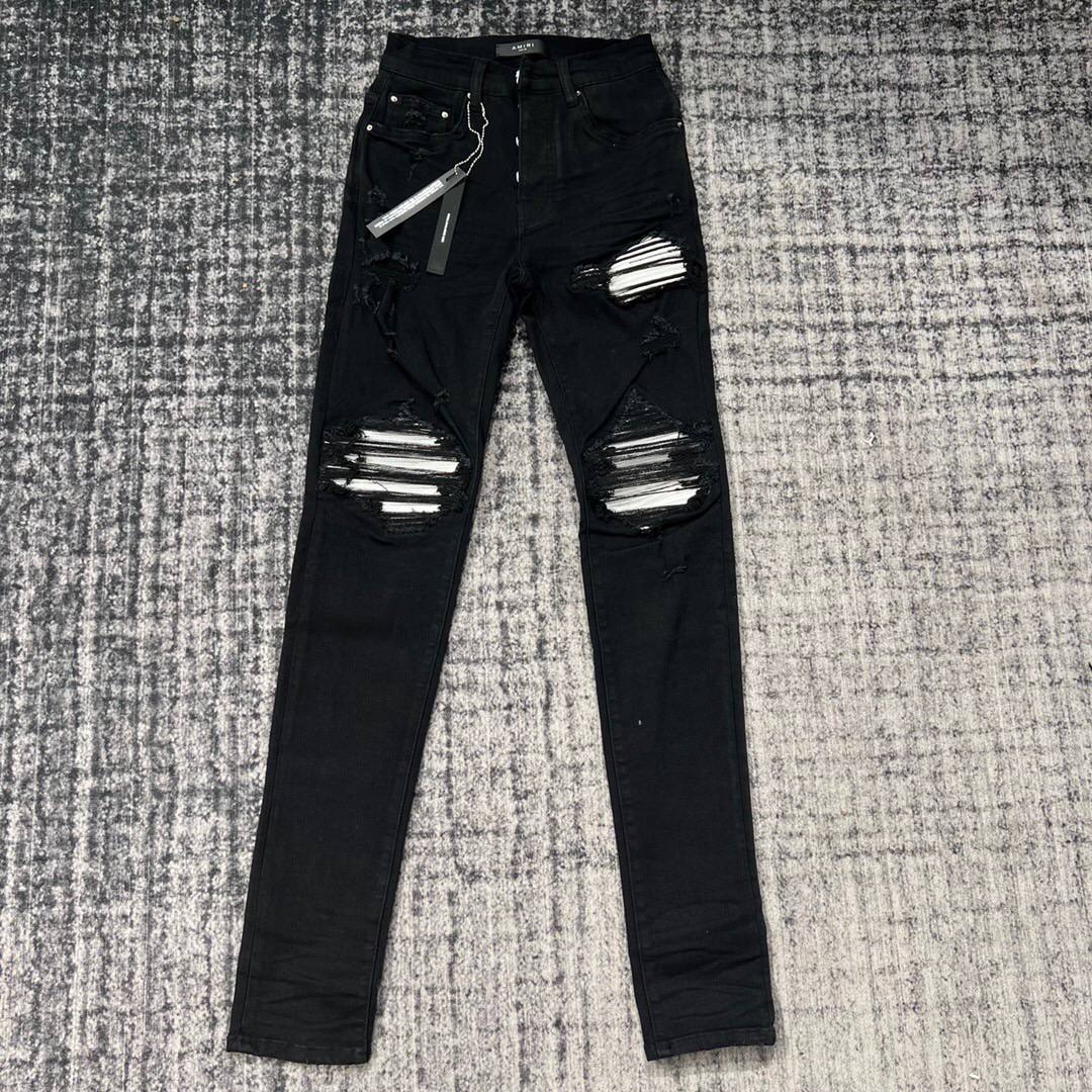 AMIRI MX1 JEAN BLACK/SILVER