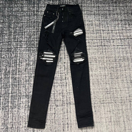 AMIRI MX1 JEAN BLACK/SILVER