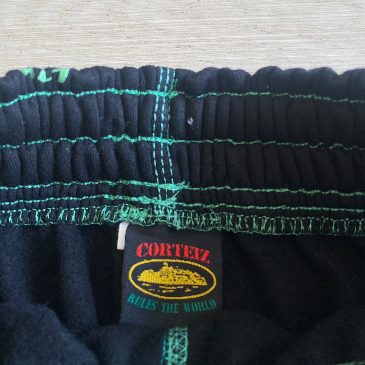 CORTEIZ BLACK/GREEN JOGGERS