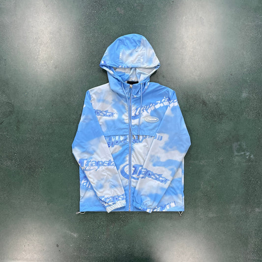 HYPERDRIVE ZIP TRACK TOP - CLOUD WINDBREAKER